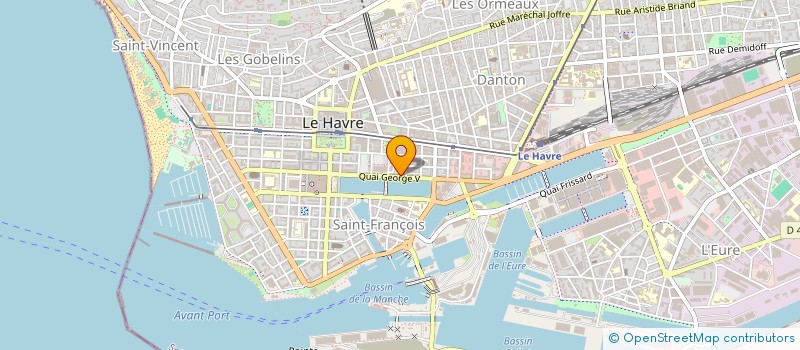 localisation de l'entreprise SAS EUROPA à LE HAVRE