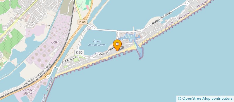 localisation de l'entreprise SAS EVASION à FRONTIGNAN