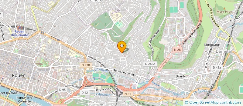 localisation de l'entreprise SAS EVE  ROUEN