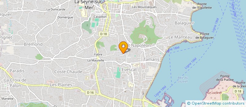 localisation de l'entreprise SAS EVESCAT  LA SEYNE-SUR-MER