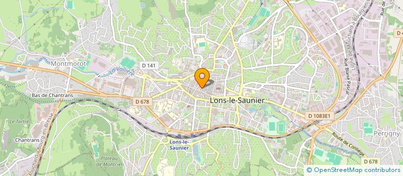 localisation de l'entreprise SAS EVO  LONS-LE-SAUNIER