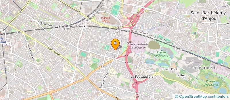 localisation de l'entreprise SAS EXENCI à ANGERS