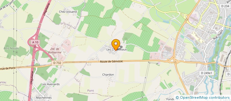 localisation de l'entreprise SAS EXPLOITATION AGRICOLE JOEL ANDRE  PONS