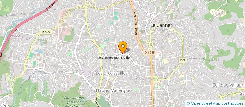 localisation de l'entreprise SAS EYA à LE CANNET