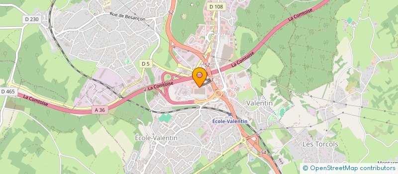 localisation de l'entreprise SAS F.T à ECOLE-VALENTIN
