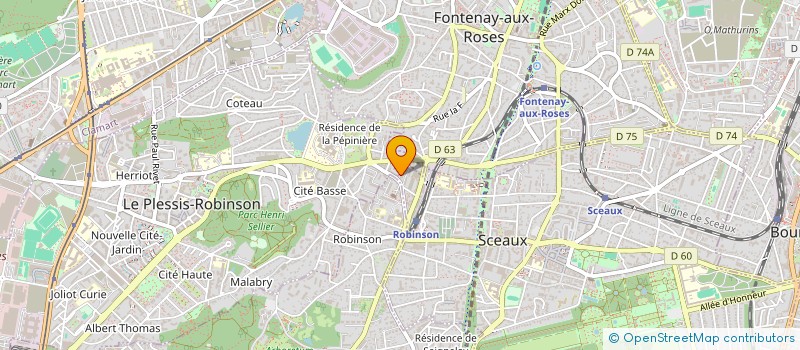 localisation de l'entreprise SAS FA GESTION  SCEAUX