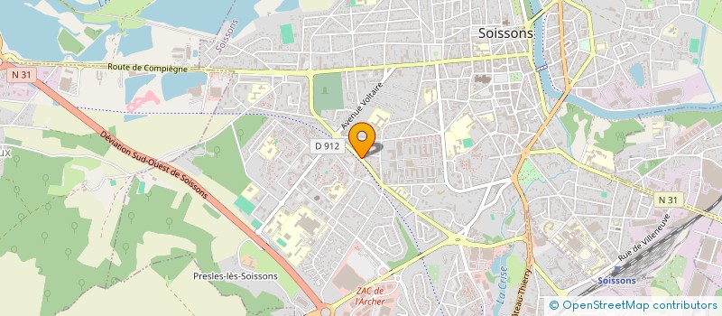 localisation de l'entreprise SAS FAB à SOISSONS