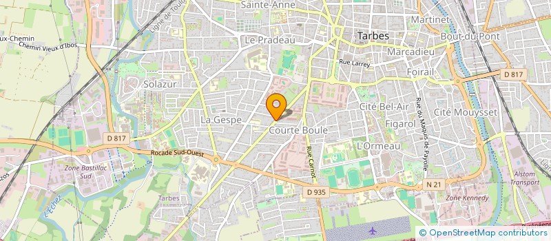 localisation de l'entreprise SAS FABIAN  TARBES