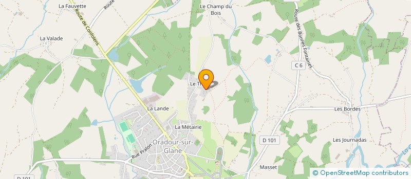 localisation de l'entreprise SAS FABIEN TARNAUD à ORADOUR-SUR-GLANE