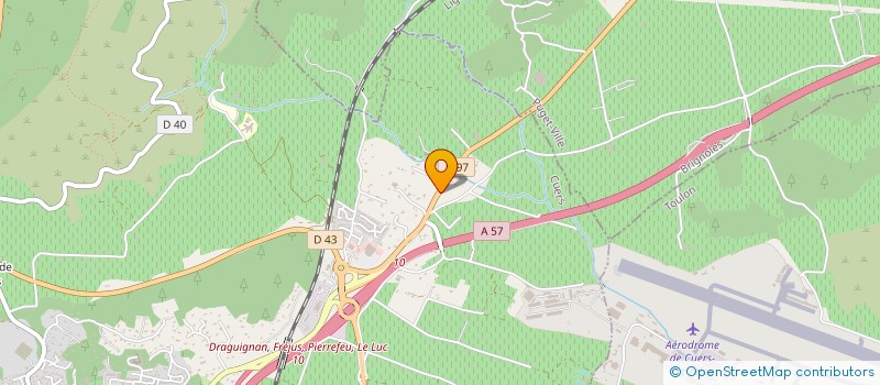 localisation de l'entreprise SAS FABRE à PIERREFEU-DU-VAR