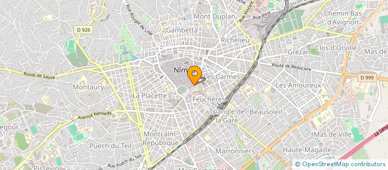 localisation de l'entreprise SAS FABRE à NIMES