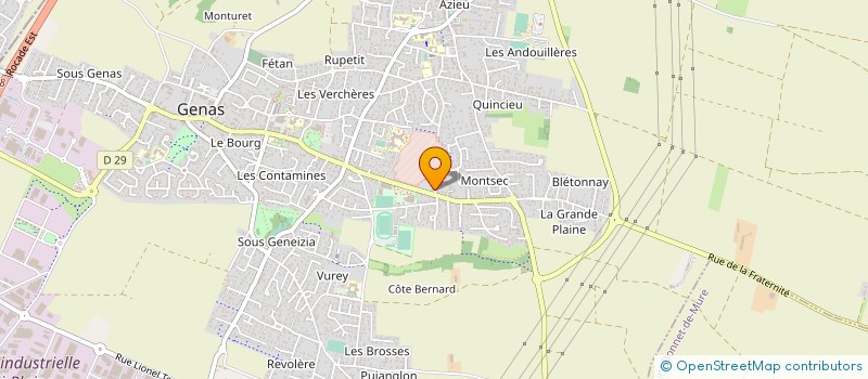 localisation de l'entreprise SAS FABRE GUILLAUME PLOMBERIE  GENAS