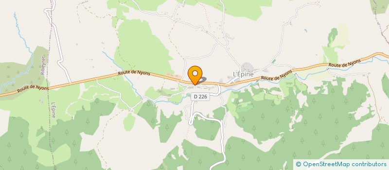 localisation de l'entreprise SAS FABRICE ALLIER  L'EPINE