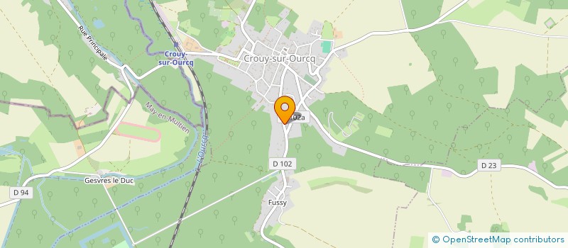 localisation de l'entreprise SAS FABRICE LECERF  CROUY-SUR-OURCQ