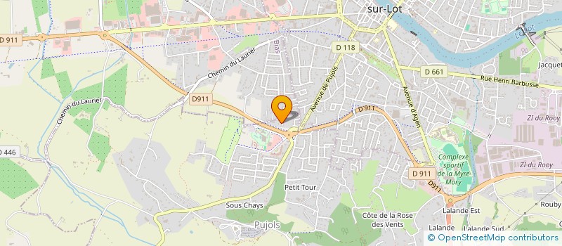 localisation de l'entreprise SAS FACADES LOT ET GARONNAISES  VILLENEUVE-SUR-LOT