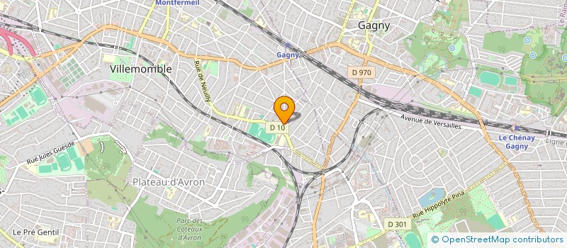 localisation de l'entreprise SAS FAG  VILLEMOMBLE