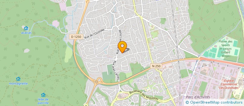 localisation de l'entreprise SAS FAJ NEGOCE  LA TESTE-DE-BUCH