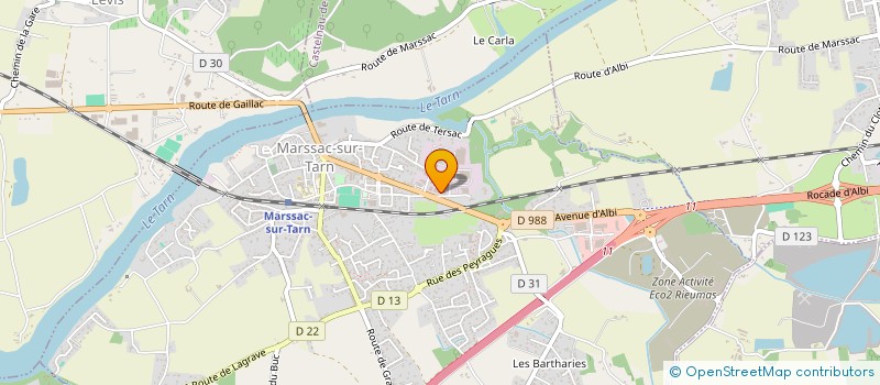 localisation de l'entreprise SAS FALCO-GAUTHIER à MARSSAC-SUR-TARN