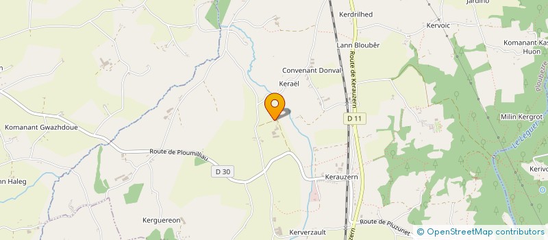 localisation de l'entreprise SAS FAMILLE ALLAIN  PLOUBEZRE