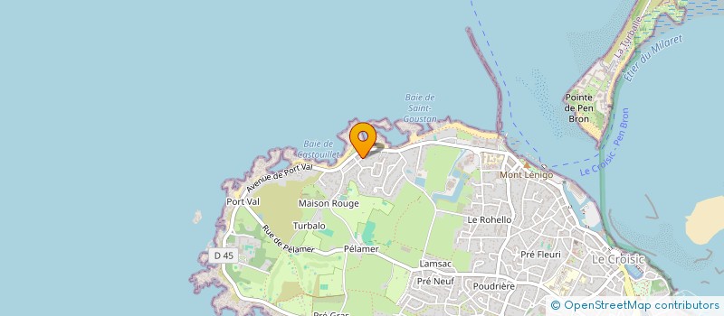 localisation de l'entreprise SAS FAMILLE BARON INVEST  LE CROISIC