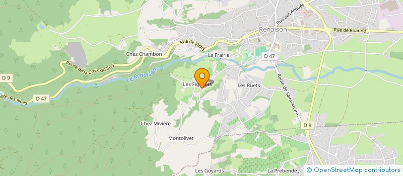 localisation de l'entreprise SAS FAMILLE DESORMIERE  RENAISON