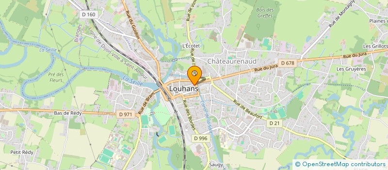 localisation de l'entreprise SAS FAMILY DECOOPMAN DELONGVERT à LOUHANS