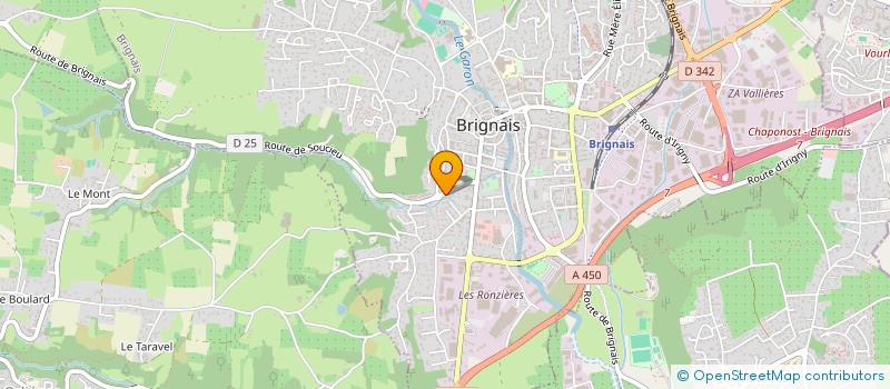 localisation de l'entreprise SAS FAMILY SERVICES  BRIGNAIS