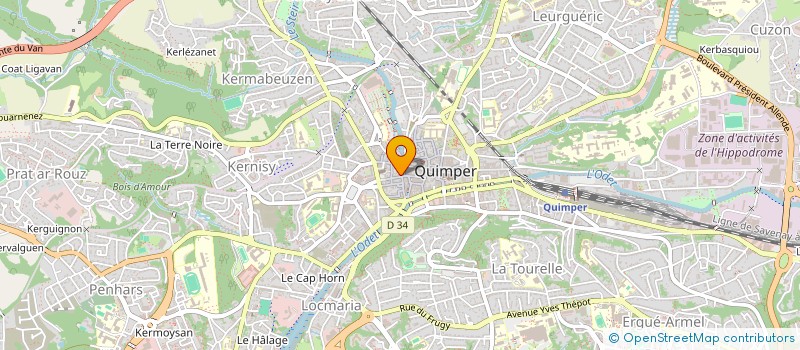 localisation de l'entreprise SAS FAMILYST à QUIMPER