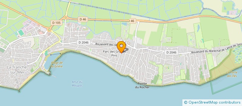 localisation de l'entreprise SAS FARINE à LA TRANCHE-SUR-MER