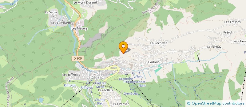 localisation de l'entreprise SAS FARMIDOULLI à LA CLUSAZ