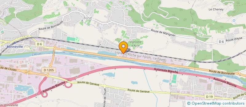 localisation de l'entreprise SAS FAUCIGNY MANUTENTION à AYSE
