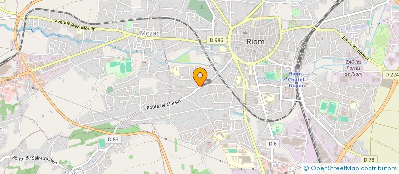 localisation de l'entreprise SAS FAULE  RIOM