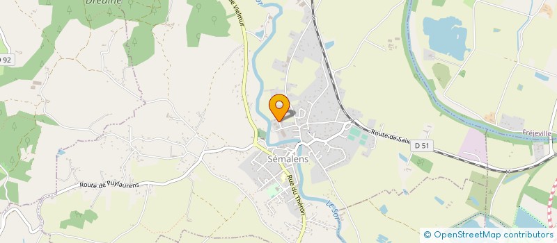 localisation de l'entreprise SAS FAUNE  SEMALENS