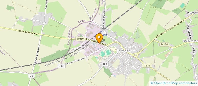 localisation de l'entreprise SAS FAVRESSE  FORMERIE