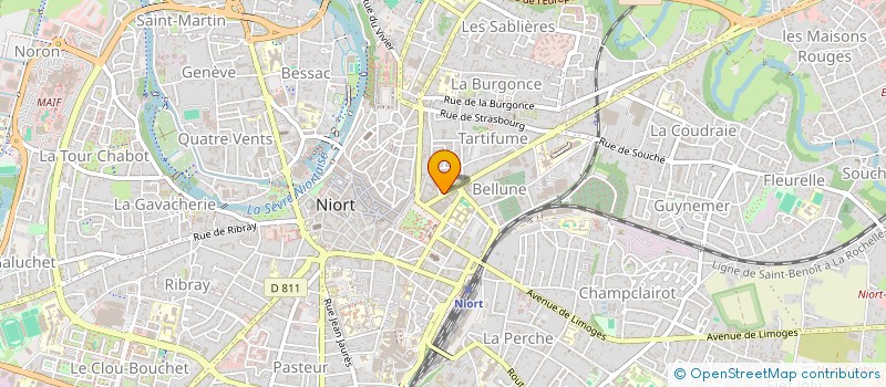 localisation de l'entreprise SAS FAX  NIORT