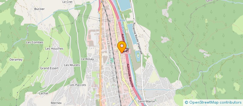 localisation de l'entreprise SAS FBB  SALLANCHES