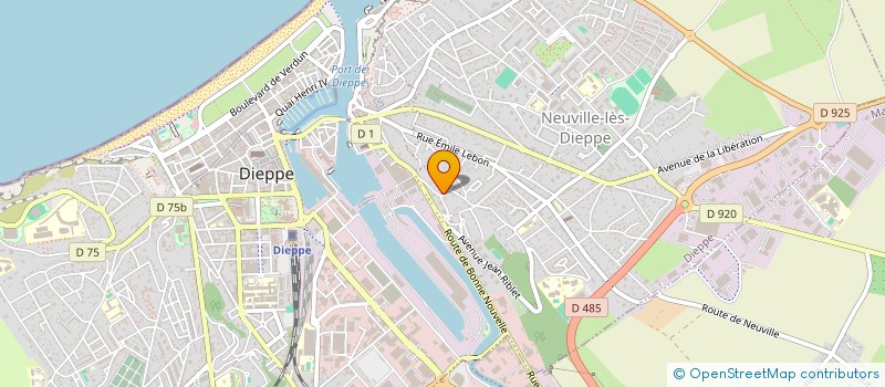 localisation de l'entreprise SAS FD à DIEPPE