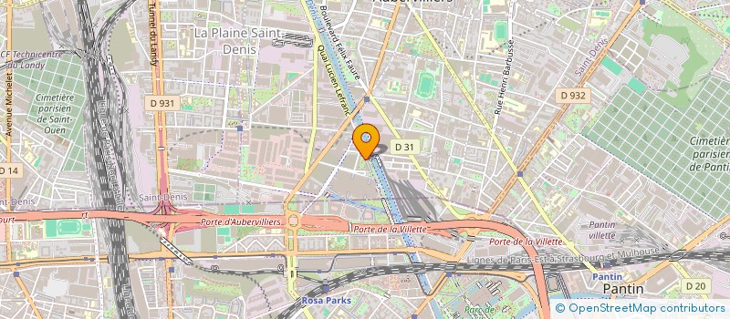 localisation de l'entreprise SAS FELIVE  AUBERVILLIERS