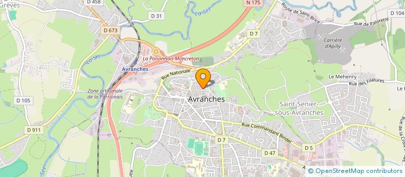 localisation de l'entreprise SAS FERLAMI  AVRANCHES