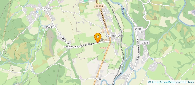 localisation de l'entreprise SAS FERME DE LA PORTE D'ASPE à GURMENCON