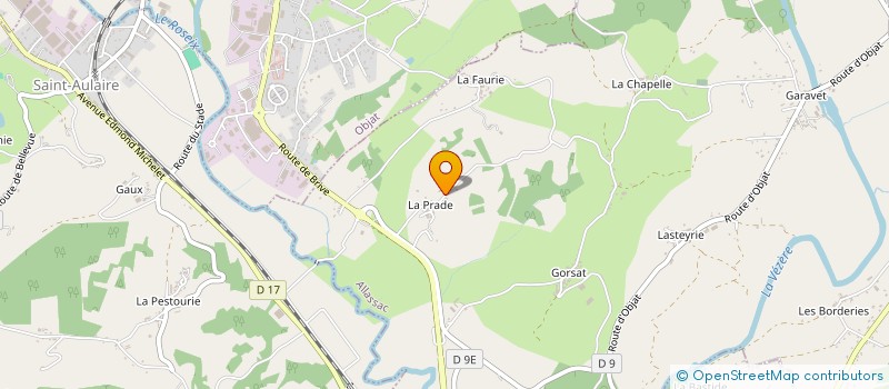 localisation de l'entreprise SAS FERME DE LA PRADE à ALLASSAC