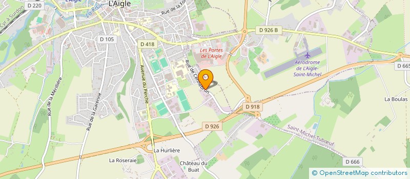 localisation de l'entreprise SAS FERMETURES SYSTEMS à L'AIGLE