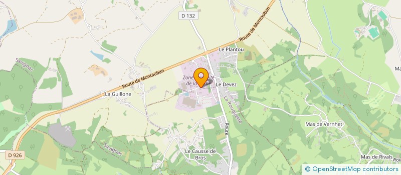 localisation de l'entreprise SAS FERNANDES  LA ROUQUETTE