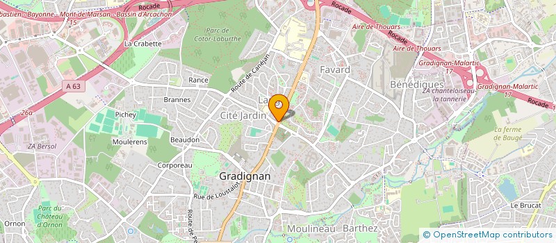 localisation de l'entreprise SAS FERRET-CHAVET  GRADIGNAN