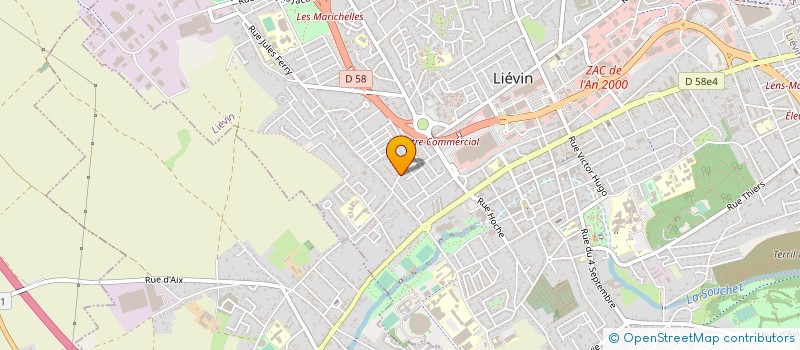 localisation de l'entreprise SAS FERTAU  LIEVIN