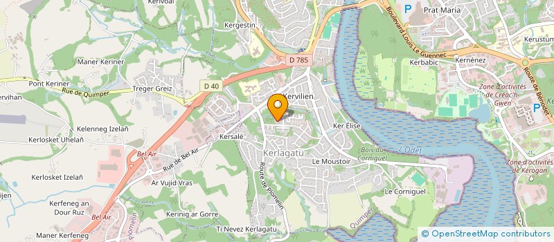 localisation de l'entreprise SAS FILIPANI à QUIMPER