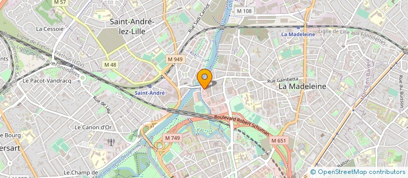 localisation de l'entreprise SAS FINANCIERE LOPES à LA MADELEINE