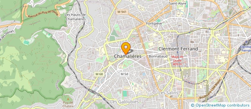 localisation de l'entreprise SAS FINEBIO  CHAMALIERES