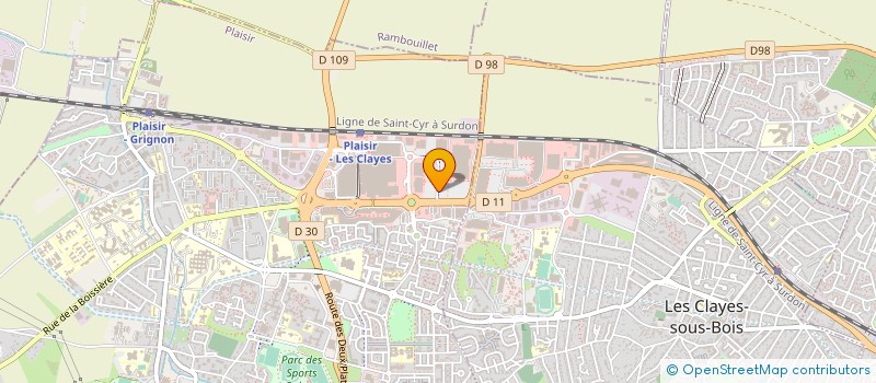 localisation de l'entreprise SAS FINVEST à PLAISIR