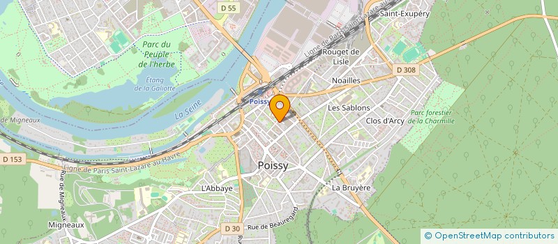 localisation de l'entreprise SAS FIRST TRANSPORT  POISSY